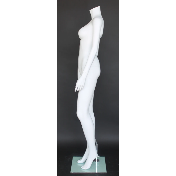 STW105-WT - 5 ft 4 in Headless Full Body Female Mannequin Matte White