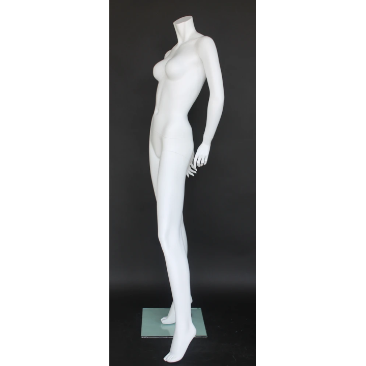 STW106-WT - 5 ft 8 in Headless Full Body Female Mannequin Matte white