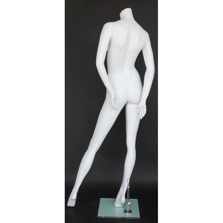STW106-WT - 5 ft 8 in Headless Full Body Female Mannequin Matte white