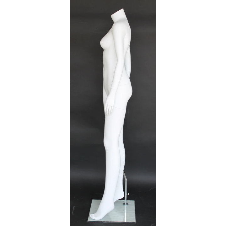 STW108-WT - 5 ft 5 in Headless Full Body Female Mannequin Matte White