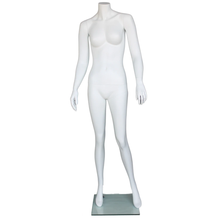 STW109-WT - New Headless Full Body Female Mannequin Matte White