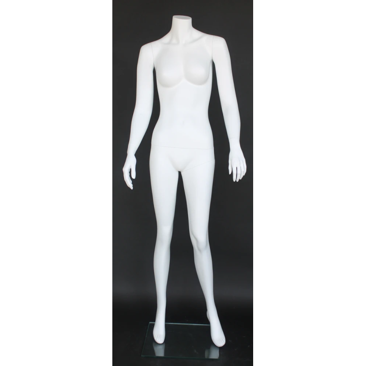 STW109-WT - New Headless Full Body Female Mannequin Matte White