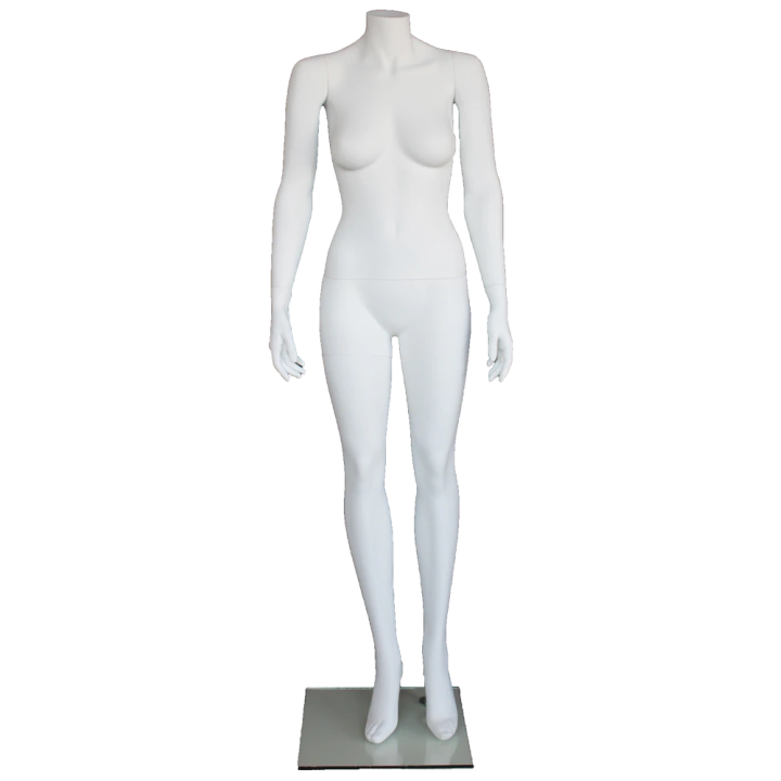 STW111-WT -Matte White Headless Full Body Female Mannequin