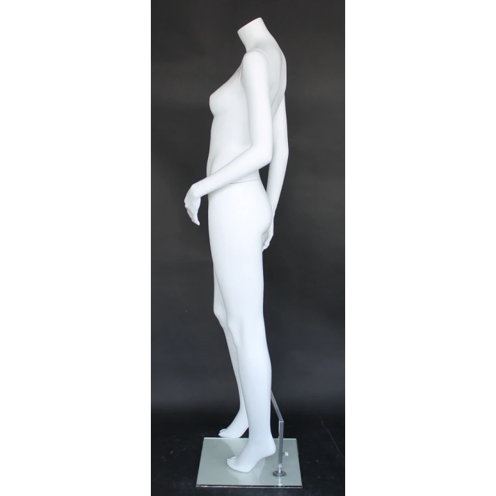 STW121-WT - Matte White Headless Full Body Female Mannequin